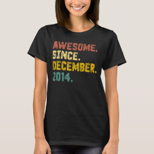 T-shirt 8 Ans Awesome Depuis Décembre 2014 8e Naissance
