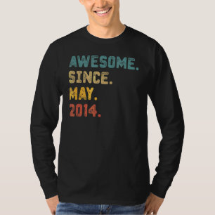T-shirt 8 ans Awesome depuis mai 2014 8e anniversaire 3