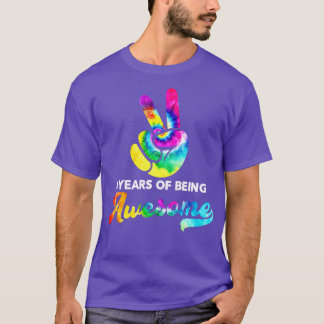 T-shirt 8 Ans D'Être Étonnant Tie Dye Anniversaire