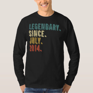 T-shirt 8 Ans Légende depuis Juillet 2014 8e anniversaire