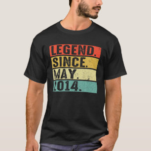 T-shirt 8 Ans Légende Depuis Mai 2014 8E Anniversaire Gif