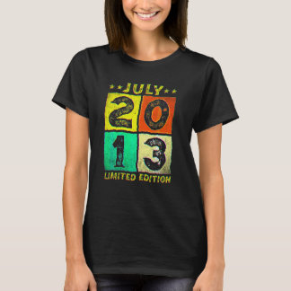 T-shirt 8 ans Vintage juillet 2013 8e anniversaire