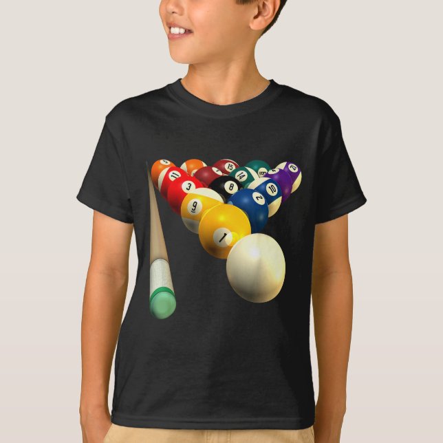 T-shirt 8-ball Ol Team S For Bar League Protecting  (Devant)