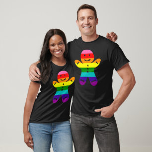 T-shirt 8 bandes LGBT Pride Drapeau arc-en-ciel Cookie de 