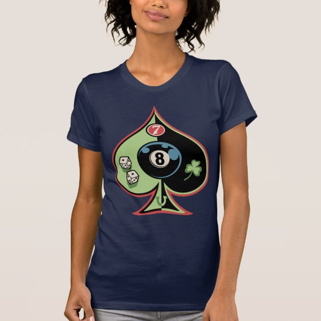T-shirt 8 de pelles (Devant)