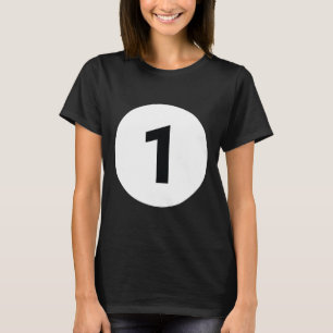 T-shirt 8 Pool Ball 1 Billard Costume Halloween Groupe Ma
