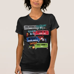 T-shirt 8Bit Avengers Attaquent