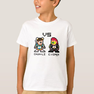 T-shirt 8bit Chun-Li CONTRE C.Viper