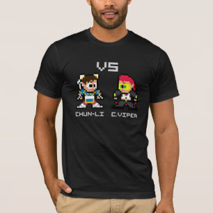 T-shirt 8bit Chun-Li CONTRE C.Viper
