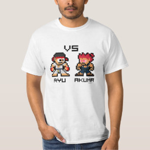 T-shirt 8bit Ryu CONTRE Akuma