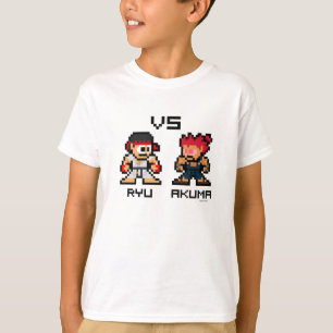 T-shirt 8bit Ryu CONTRE Akuma