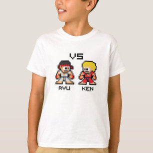 T-shirt 8bit Ryu CONTRE Ken