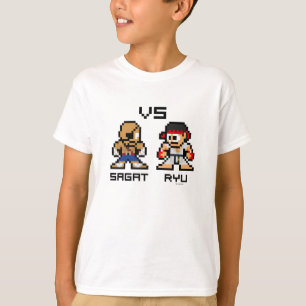 T-shirt 8bit Sagat CONTRE Ryu