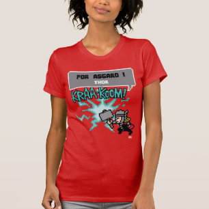 T-shirt 8Bit Thor Attaque - Pour Asgard !