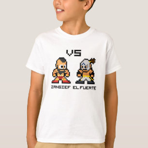 T-shirt 8bit Zangief CONTRE l'EL Fuerte