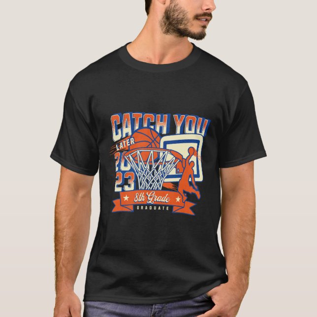 T-shirt 8e année de basket-ball 2023 collège (Devant)