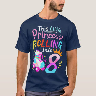 T-shirt 8e anniversaire Roller Skate Roller