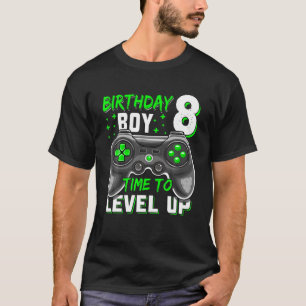 T-shirt 8E Enfant Garçon Huit Ans Vieux Niveau 8 Déverroui