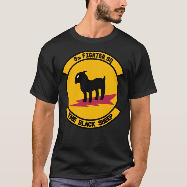 T-shirt 8e Escadron de chasseurs &quot; Le mouton noir&quo (Devant)