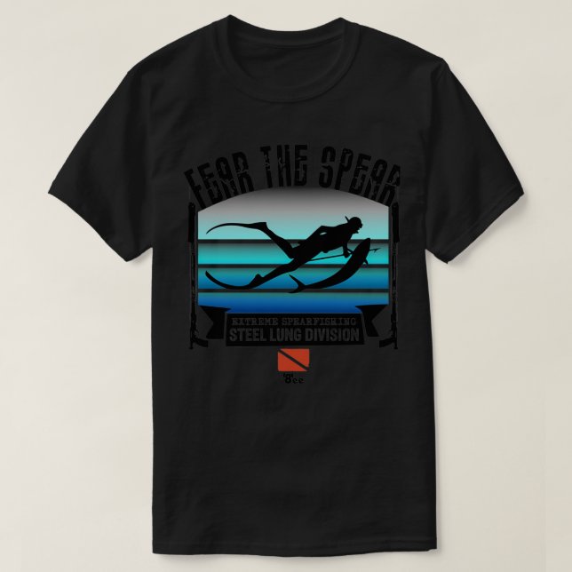 T-shirt 8ee Pêche à la Spearfish gratuit plongée cadeau 1 (Design devant)