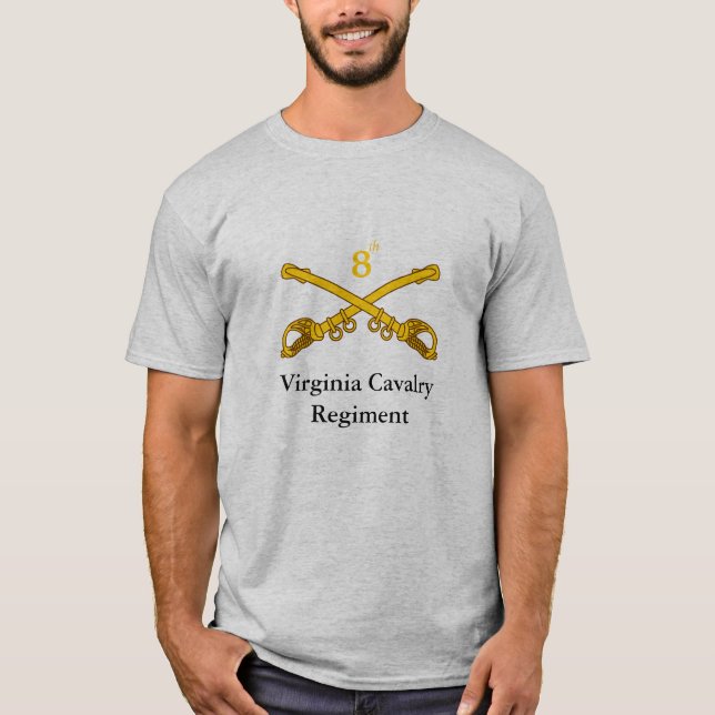T-shirt 8ème Régiment de cavalerie de la Virginie (Devant)