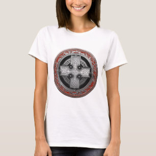 T-shirt [900] Ancienne Croix de noeud d'argent sacré celti