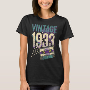 T-shirt 90 ans Vintage 1933 90e anniversaire
