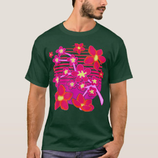 T-shirt 90s Art Japon Fleur rose Sakura Vaporwave Cherry