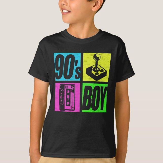 T-shirt 90s Boy 1990s Fashion 90 Theme Party 90s (Devant)