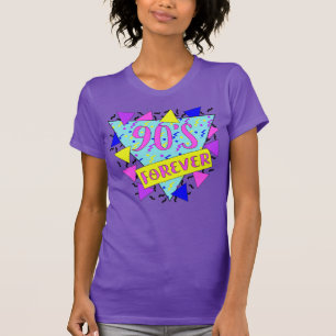 T-shirt 90'S Citation Forever Neon Géométrique