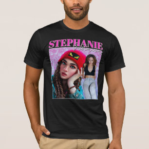 T-shirt 90s Girly Bootleg Celebrity Nom personnalisé Photo