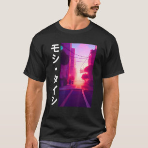T-shirt 90's Retro Synthwave Japonais Vaporwave Art Otaku