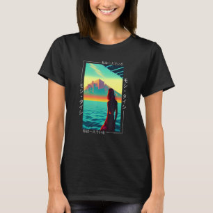 T-shirt 90's Retro Synthwave Japonais Vaporwave Otaku Aest