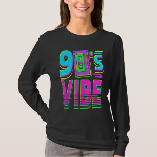 T-shirt 90s Vibe Vintage Radio Cassette Rétro Throwback Gi