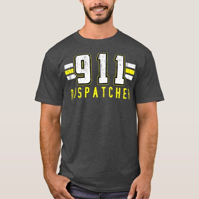 T-shirt 911 Dispatcher Dispatch Operator Thin (Devant)