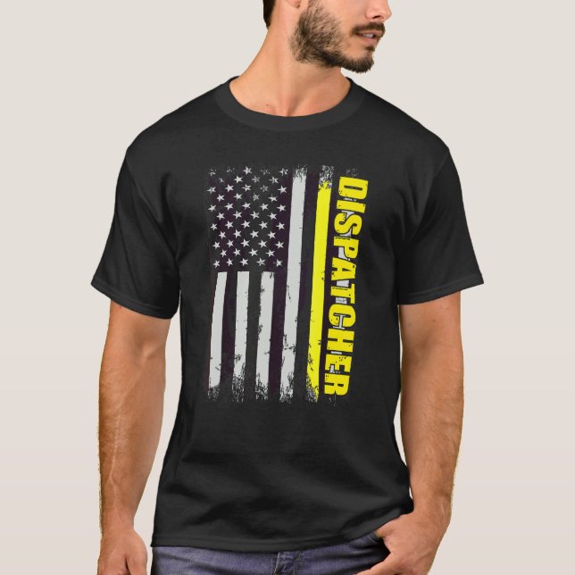 T-shirt 911 Expéditeur de premier répondeur (Devant)