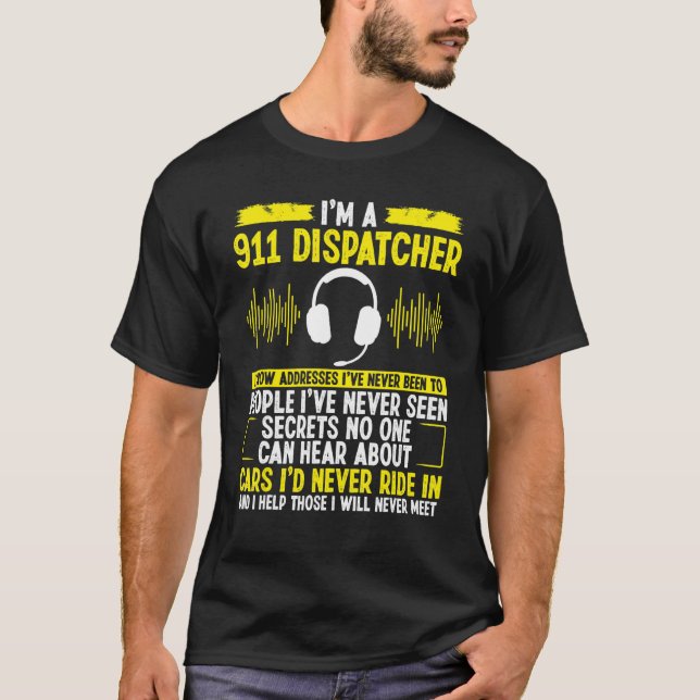 T-shirt 911 Incendie du régulateur et dépannage de la poli (Devant)