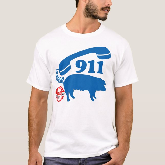 T-shirt 911 PORCIN (MyPrymate) (Devant)