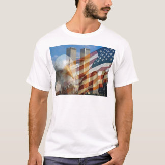 T-shirt 911 tours de drapeau d'aigle