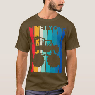 T-shirt 91e Anniversaire Cadeau Monster Chemise de Camion