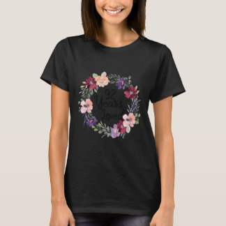 T-shirt 92 Years Loved Floral 92th Birthday Women 92 Years