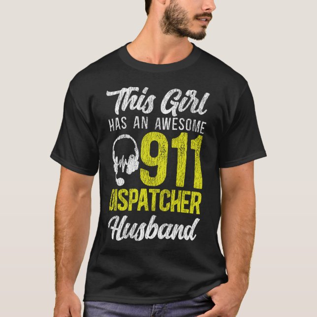 T-shirt 941 Dispatcher Thin Gold Line Cette Fille A Un (Devant)