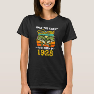 T-shirt 94 Ans Pêcheur Né En 1928 94e Anniversaire