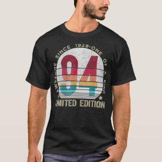 T-shirt 94 ans Vintage 1928 Retro Limited Edition 94t