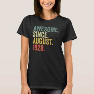 T-shirt 94e anniversaire stupéfiant depuis août 1928 94 An