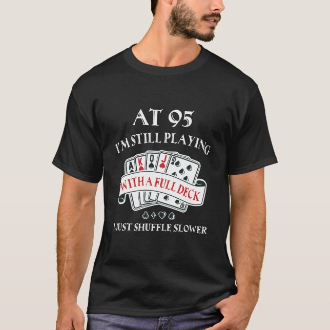 T-shirt 95Th For 95 Playing Cards (Devant)