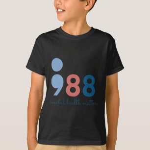 T-shirt 988 Problèmes de santé mentale Prévention du suici
