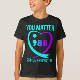 T-shirt 988 Sensibilisation à la prévention du suicide