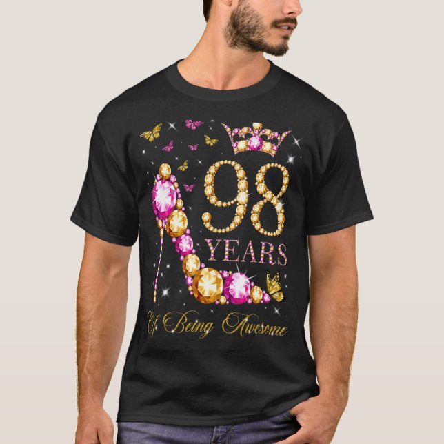 T-shirt 98 Ans D'Être Impressionnant 98 Ans 98E Anniversai (Devant)