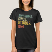 98e anniversaire stupéfiant depuis octobre 1924 98